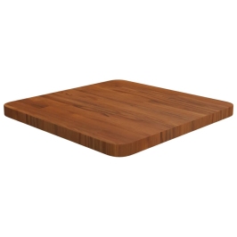 Tablero de mesa cuadrada madera roble marrón oscuro 40x40x2,5cm