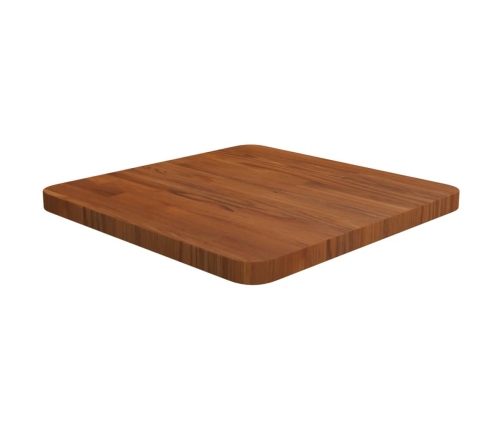 Tablero de mesa cuadrada madera roble marrón oscuro 40x40x2,5cm