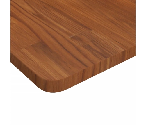 Tablero de mesa cuadrada madera roble marrón oscuro 50x50x2,5cm