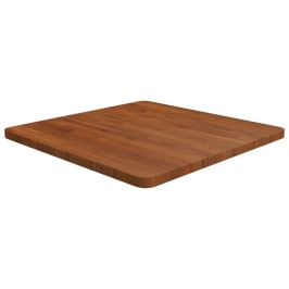 Tablero de mesa cuadrada madera roble marrón oscuro 60x60x2,5cm