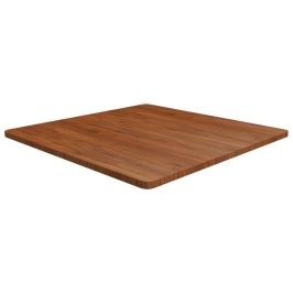 Tablero de mesa cuadrada madera roble marrón oscuro 90x90x2,5cm