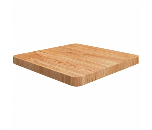 Tablero de mesa cuadrada madera roble marrón claro 50x50x4 cm