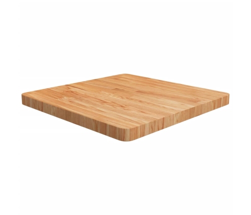 Tablero de mesa cuadrada madera roble marrón claro 60x60x4 cm