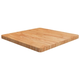 Tablero de mesa cuadrada madera roble marrón claro 70x70x4 cm