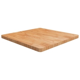 Tablero de mesa cuadrada madera roble marrón claro 80x80x4 cm