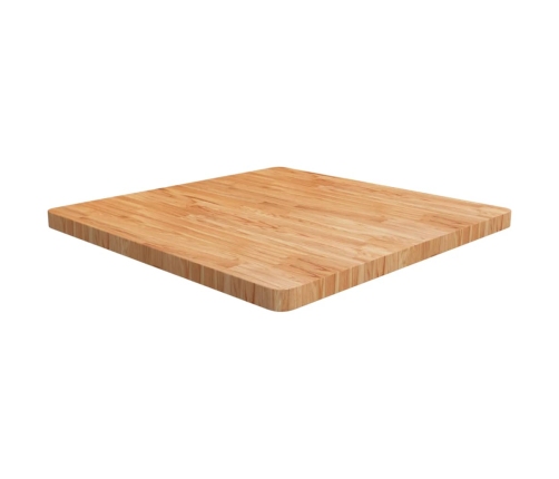 Tablero de mesa cuadrada madera roble marrón claro 80x80x4 cm