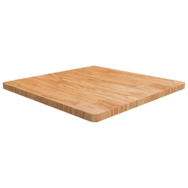 Tablero de mesa cuadrada madera roble marrón claro 90x90x4 cm