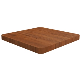 Tablero de mesa cuadrada madera roble marrón oscuro 50x50x4 cm