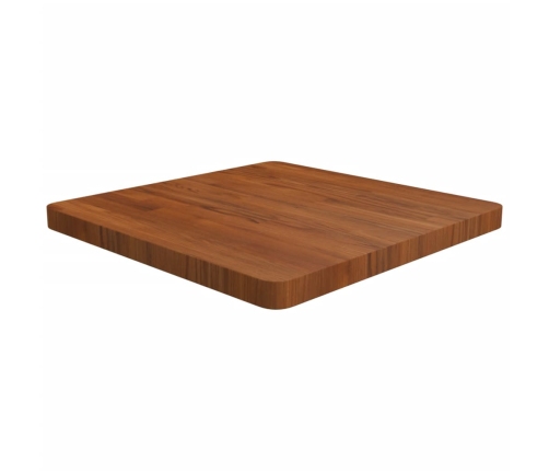 Tablero de mesa cuadrada madera roble marrón oscuro 60x60x4 cm