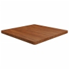 Tablero de mesa cuadrada madera roble marrón oscuro 80x80x4 cm