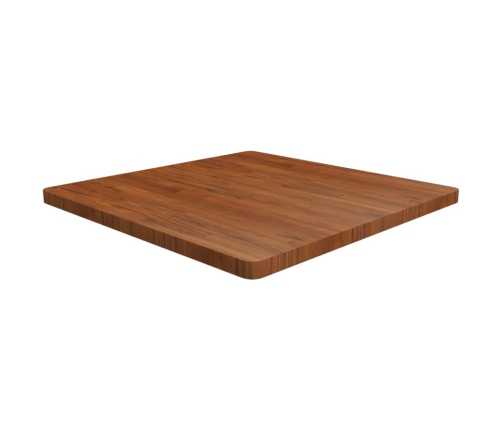 Tablero de mesa cuadrada madera roble marrón oscuro 90x90x4cm