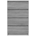 Aparador de madera contrachapada Sonoma gris 60x35x98,5 cm