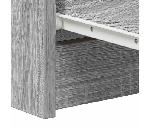 Aparador de madera contrachapada Sonoma gris 60x35x98,5 cm