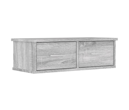 Armario de pared madera contrachapada gris Sonoma 60x26x18,5 cm