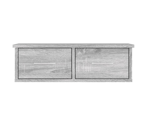 Armario de pared madera contrachapada gris Sonoma 60x26x18,5 cm