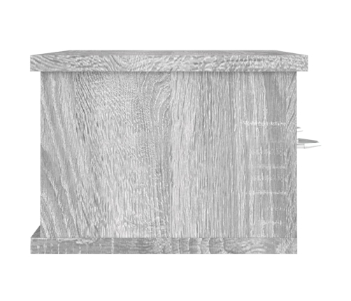 Armario de pared madera contrachapada gris Sonoma 60x26x18,5 cm