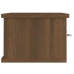 Armario de pared madera contrachapada roble marrón 60x26x18,5cm