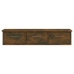 Armario pared madera contrachapada roble ahumado 88x26x18,5 cm