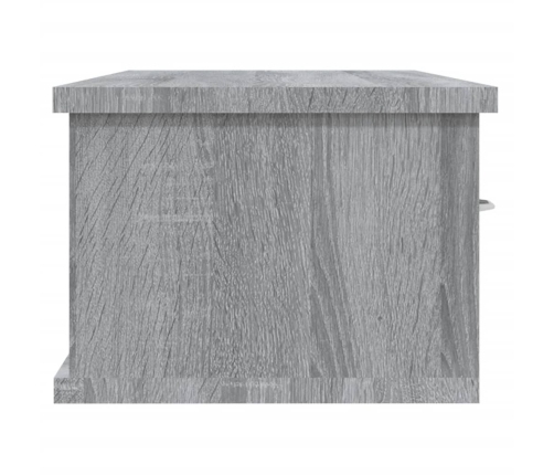 Armario de pared madera de ingeniería gris Sonoma 88x26x18,5 cm