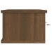 Armario de pared madera contrachapada roble marrón 88x26x18,5cm