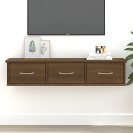 Armario de pared madera contrachapada roble marrón 88x26x18,5cm