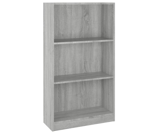 vidaXL Estantería de madera contrachapada gris Sonoma 60x24x109 cm