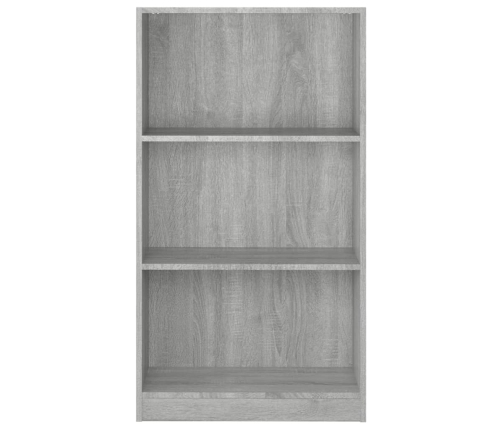 vidaXL Estantería de madera contrachapada gris Sonoma 60x24x109 cm