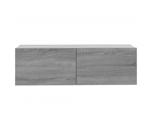 Mueble para TV madera contrachapada gris Sonoma 100x30x30 cm