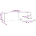 vidaXL Mueble de pared TV contrachapado roble ahumado 120x30x30 cm