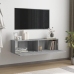 Mueble pared TV madera contrachapada gris Sonoma 120x30x30 cm