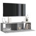 Mueble pared TV madera contrachapada gris Sonoma 120x30x30 cm