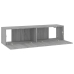 Mueble pared TV madera contrachapada gris Sonoma 120x30x30 cm