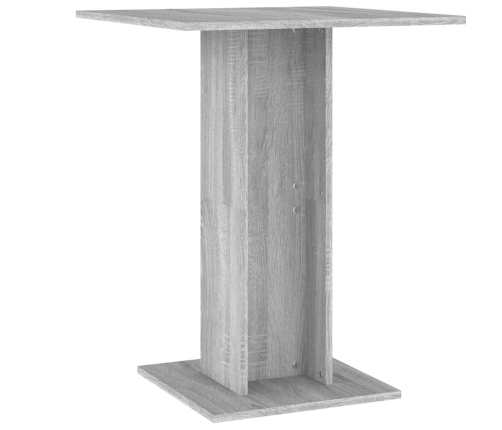 Mesa de bistró madera contrachapada gris Sonoma 60x60x75 cm