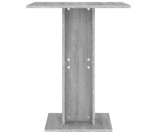 Mesa de bistró madera contrachapada gris Sonoma 60x60x75 cm