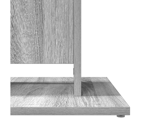 Mesa de bistró madera contrachapada gris Sonoma 60x60x75 cm