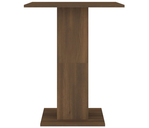 Mesa de bistró madera contrachapada roble marrón 60x60x75 cm