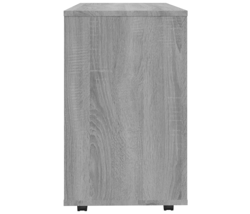 vidaXL Mesa auxiliar madera contrachapada gris Sonoma 70x35x55 cm