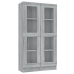 Vitrina madera contrachapada gris Sonoma 82,5x30,5x150 cm