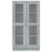 Vitrina madera contrachapada gris Sonoma 82,5x30,5x150 cm