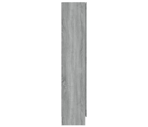 Vitrina madera contrachapada gris Sonoma 82,5x30,5x150 cm