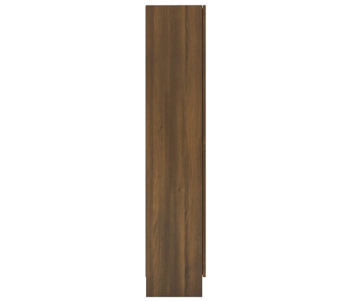 Vitrina madera contrachapada roble marrón 82,5x30,5x150 cm