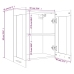 Armario colgante madera de ingeniería marrón roble 60x31x60 cm