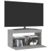 Mueble de TV con luces LED gris Sonoma 75x35x40 cm