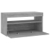 Mueble de TV con luces LED gris Sonoma 75x35x40 cm