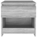 Mesita de noche de madera contrachapada gris Sonoma 40x30x39cm