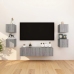 Muebles para TV de pared 2 uds gris Sonoma 30,5x30x30 cm