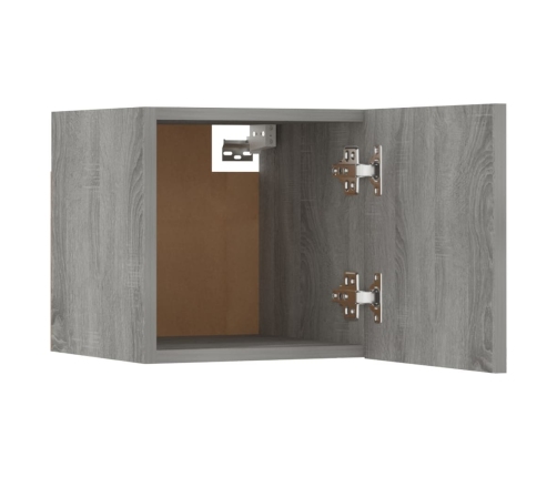 Muebles para TV de pared 2 uds gris Sonoma 30,5x30x30 cm