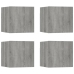 Muebles para TV de pared 4 uds gris Sonoma 30,5x30x30 cm