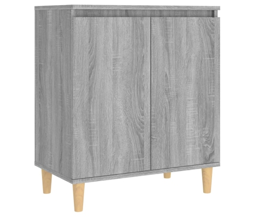 Aparador de madera contrachapada gris Sonoma 60x35x70 cm