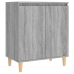 Aparador de madera contrachapada gris Sonoma 60x35x70 cm